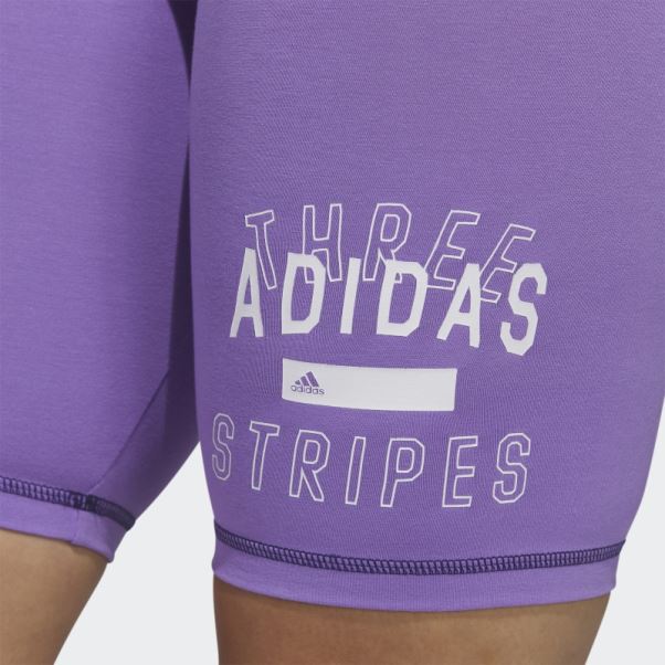 Short De Vélo Adidas Sport Statement Violet