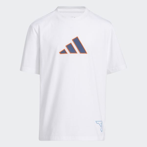 Tee Shirt Trae Young Adidas Blanc