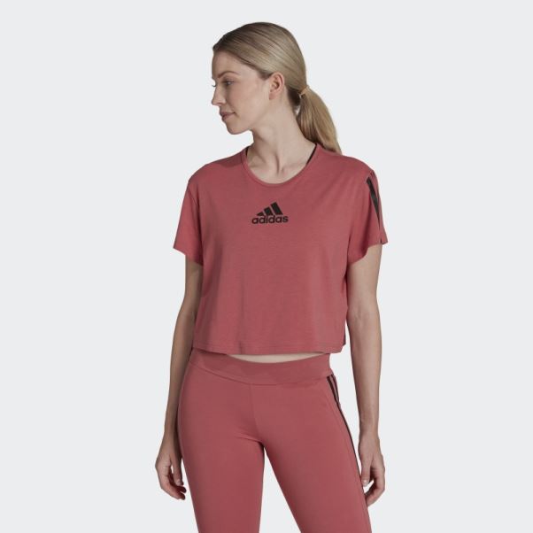 T-shirt De Sport Adidas Aeroready Made For Training Rouge
