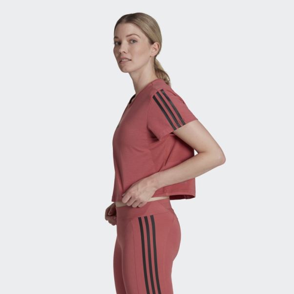 T-shirt De Sport Adidas Aeroready Made For Training Rouge