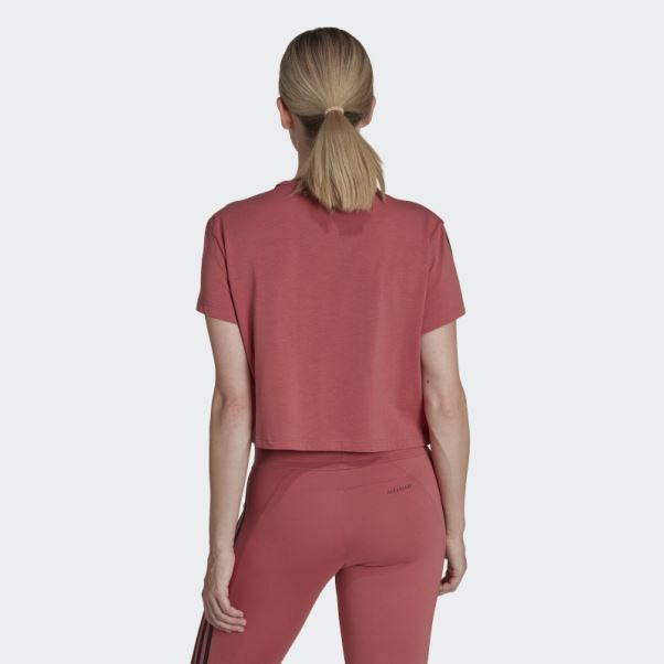 T-shirt De Sport Adidas Aeroready Made For Training Rouge