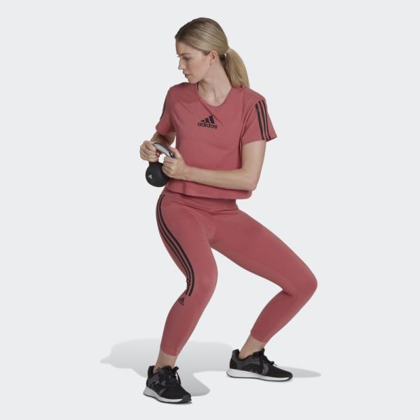 T-shirt De Sport Adidas Aeroready Made For Training Rouge