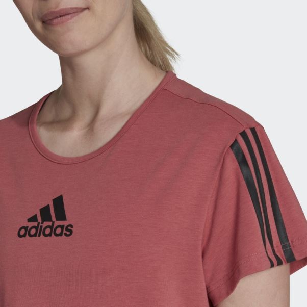 T-shirt De Sport Adidas Aeroready Made For Training Rouge
