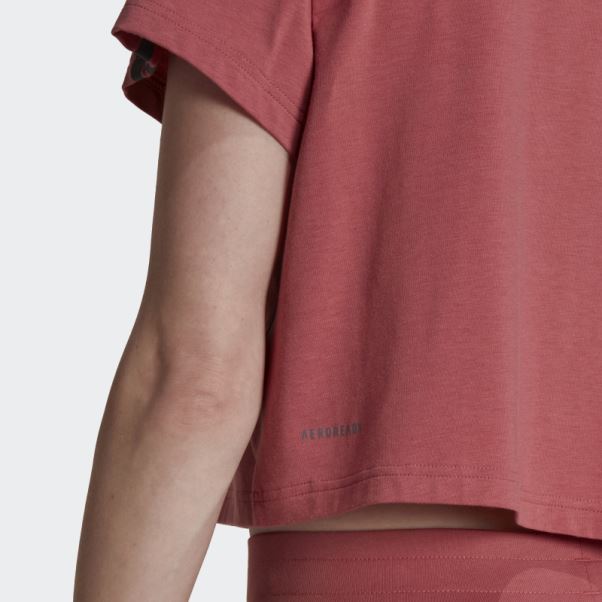 T-shirt De Sport Adidas Aeroready Made For Training Rouge