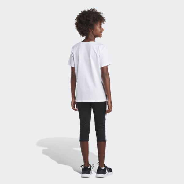 T-shirt Adidas Blanc à Fentes Longues