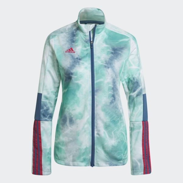 Veste De Survêtement Tiro Bleu Altéré Adidas