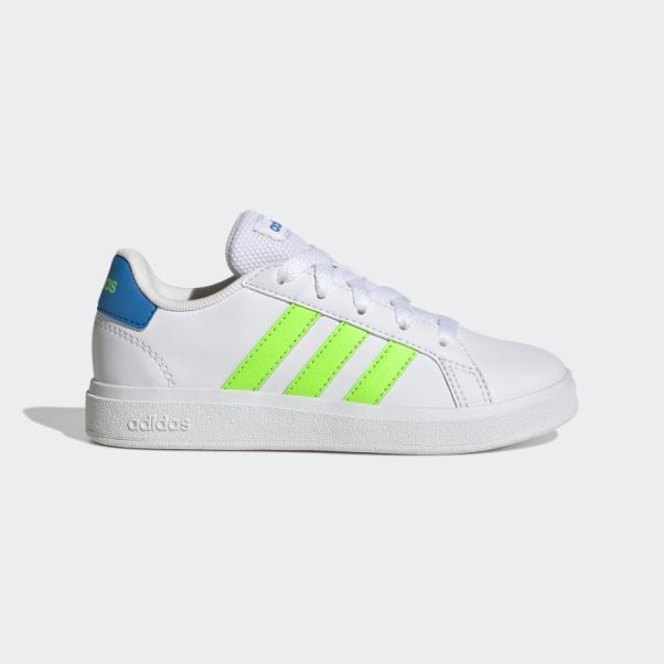 Adidas Grand Court Lifestyle Tennis Chaussures à Lacets Vert