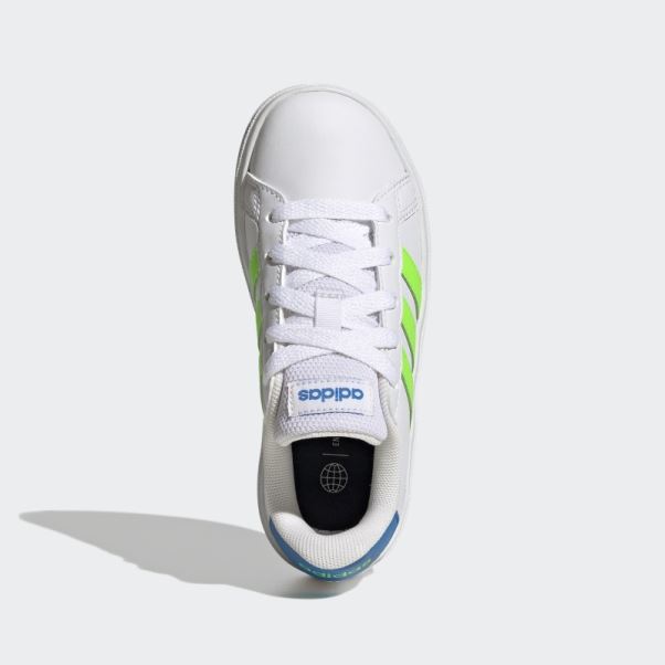 Adidas Grand Court Lifestyle Tennis Chaussures à Lacets Vert