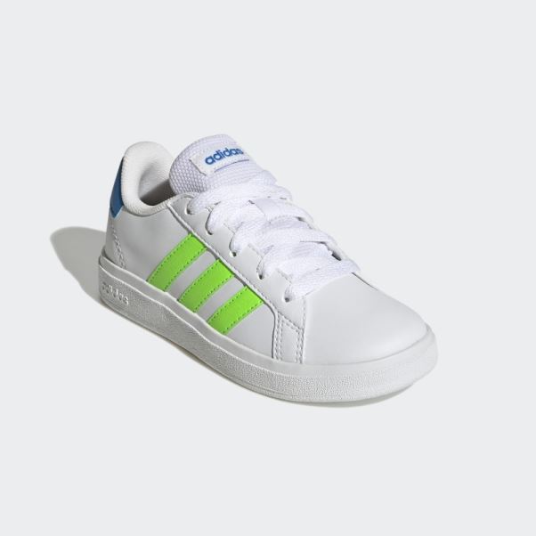 Adidas Grand Court Lifestyle Tennis Chaussures à Lacets Vert