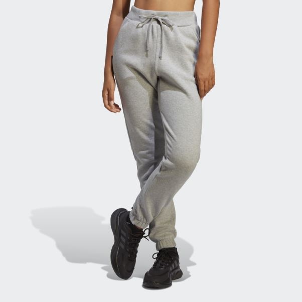 Pantalon Adidas Lounge Fleece Gris Moyen