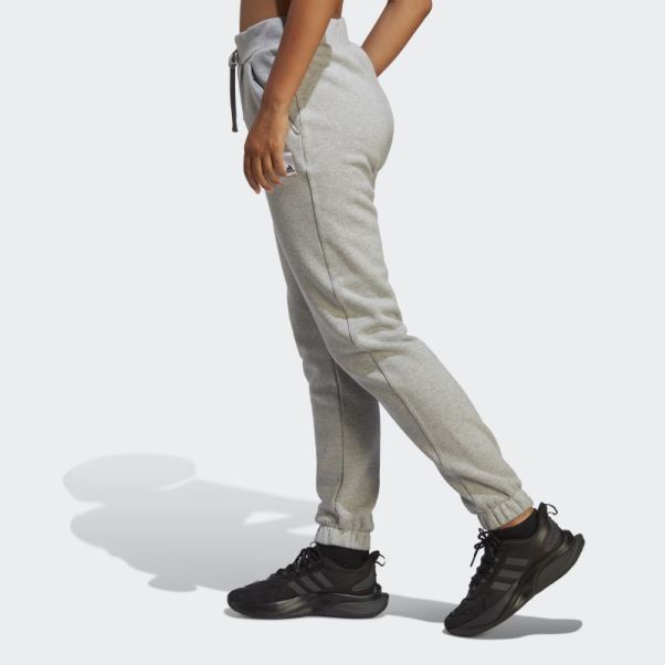 Pantalon Adidas Lounge Fleece Gris Moyen