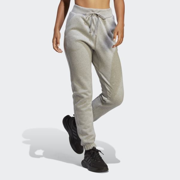 Pantalon Adidas Lounge Fleece Gris Moyen