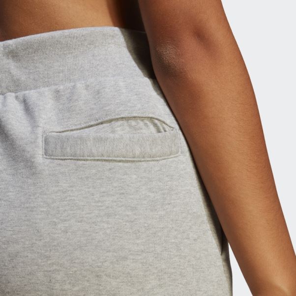 Pantalon Gris Moyen Adidas Lounge Fleece