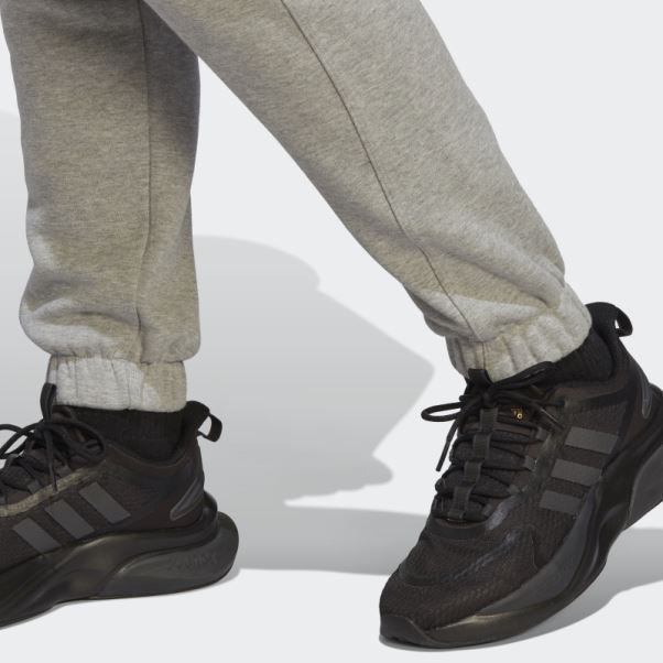 Pantalon Gris Moyen Adidas Lounge Fleece