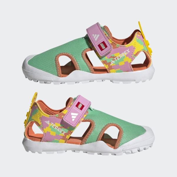 Adidas Terrex X Lego Capitaine Toey Sandales Lueur Verte
