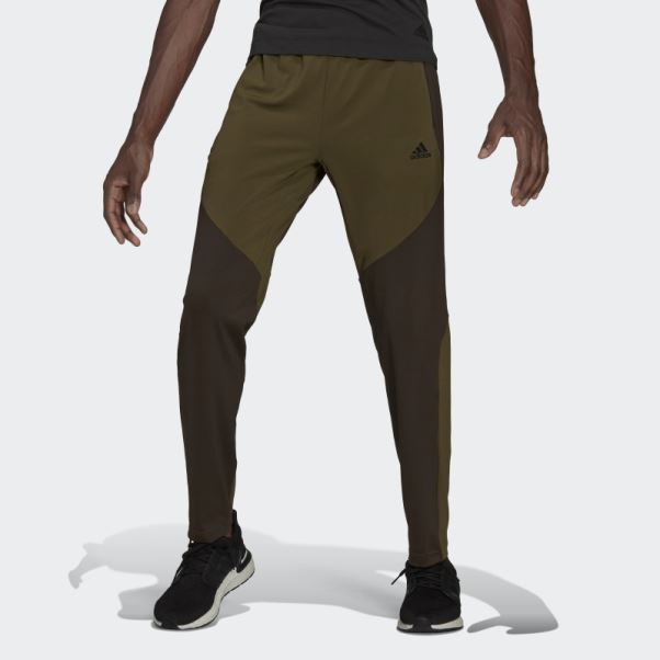 Pantalon De Jogging D'entraînement De Yoga Adidas Olive