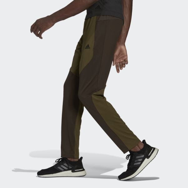 Pantalon De Jogging D'entraînement De Yoga Adidas Olive