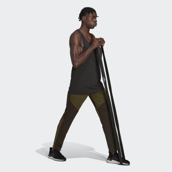 Pantalon De Jogging D'entraînement De Yoga Adidas Olive