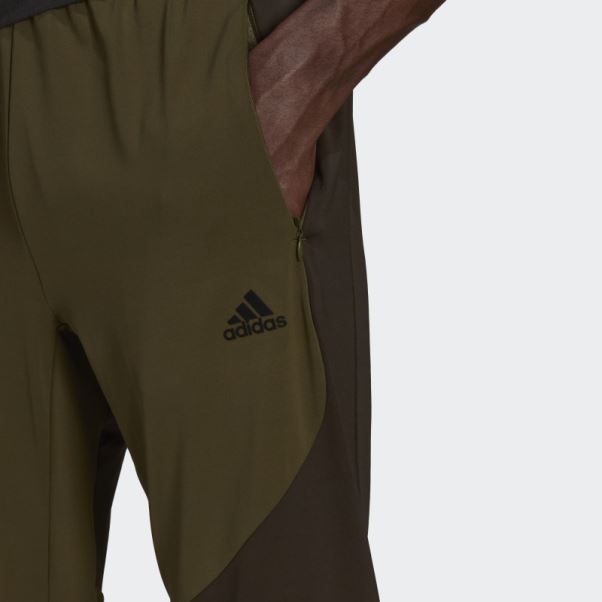 Pantalon De Jogging D'entraînement De Yoga Adidas Olive