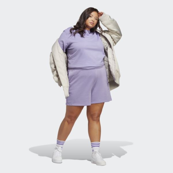 Short Adicolor Essentials French Terry (grande Taille) Adidas Lilas