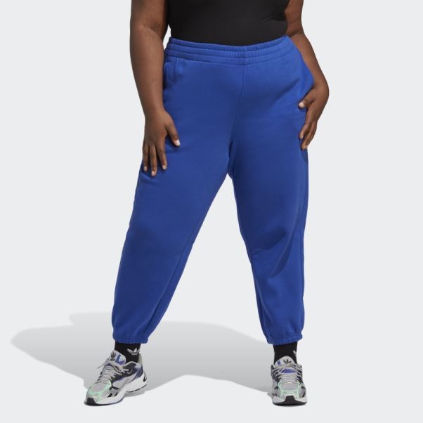Pantalon De Jogging En Polaire Adidas Essentials Bleu (grande Taille)