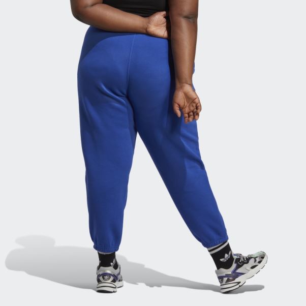 Pantalon De Jogging En Polaire Adidas Essentials Bleu (grande Taille)