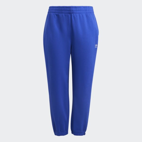 Pantalon De Jogging En Polaire Adidas Essentials Bleu (grande Taille)