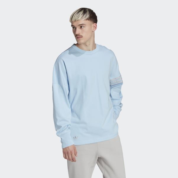 Haut à Manches Longues Adidas Adicolor Neuclassics Sky