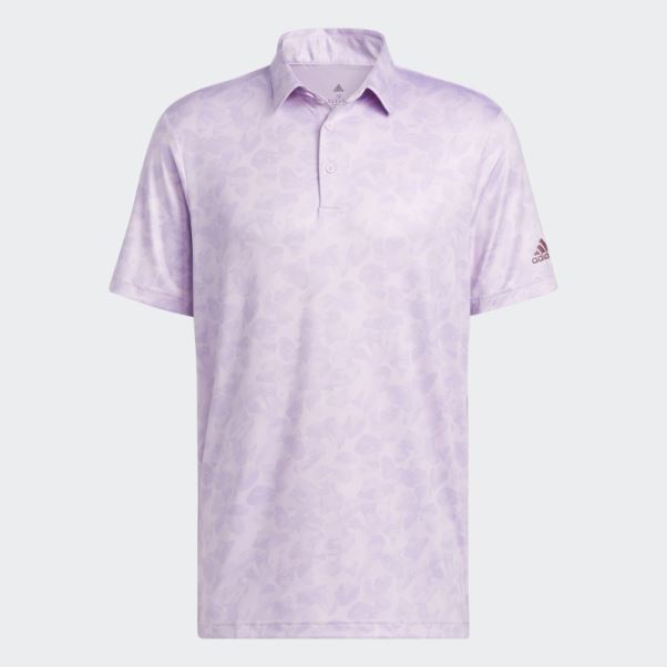 Adidas Polo à Imprimé Prisma Violet Lueur Mode