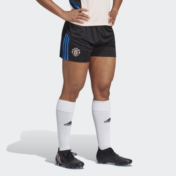 Short D'entrainement Manchester United Condivo 22 Adidas Noir