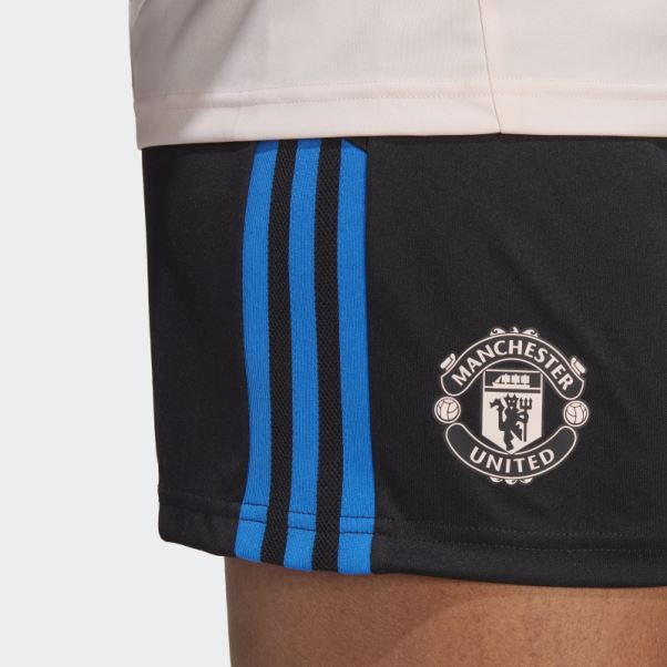 Short D'entrainement Manchester United Condivo 22 Adidas Noir