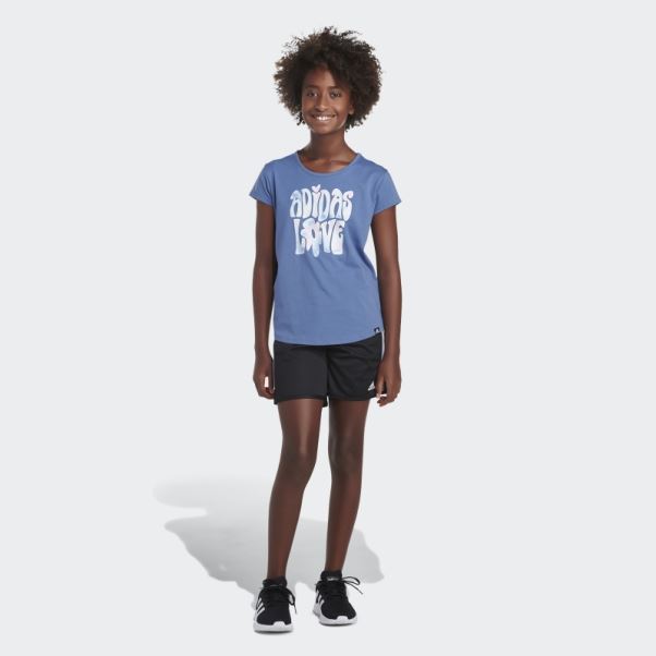 Adidas Scoop Tee Bleu