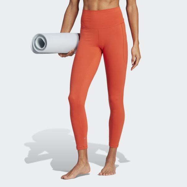 Adidas Yoga Studio 7/8 Legging Rouge