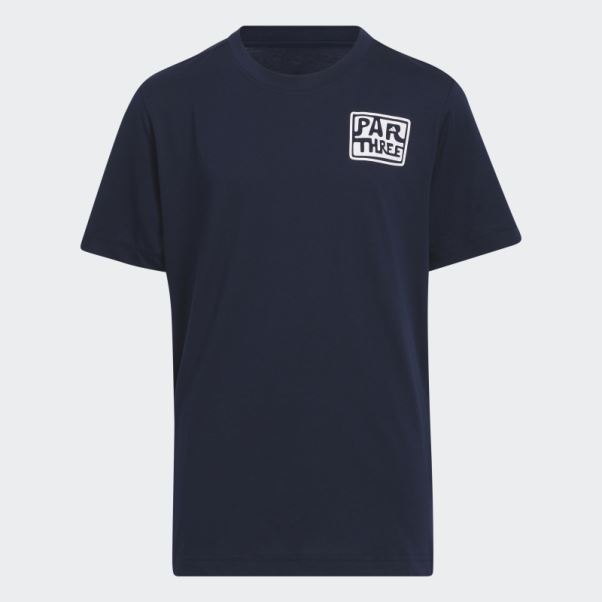 T-shirt Unisexe à Manches Courtes Par Adidas Bleu Marine