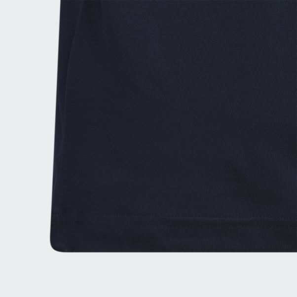T-shirt Unisexe à Manches Courtes Par Adidas Bleu Marine