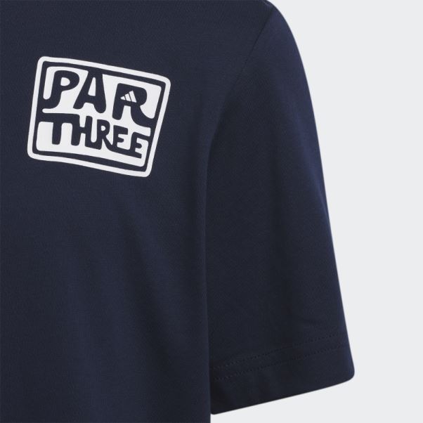 T-shirt Par Unisexe à Manches Courtes Bleu Marine Adidas