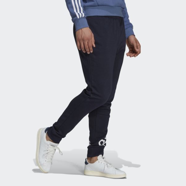 Pantalon Essentiel En Molleton à Logo Et Chevilles Fuselées Adidas Ink