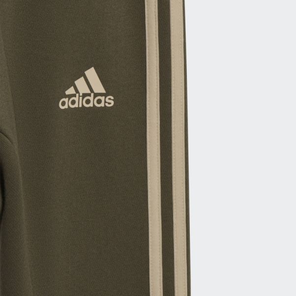 Ensemble De Jogging écusson De Sport Vert Argenté Adidas