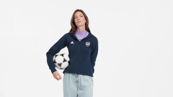 Veste Hymne Adidas Arsenal Bleu Marine