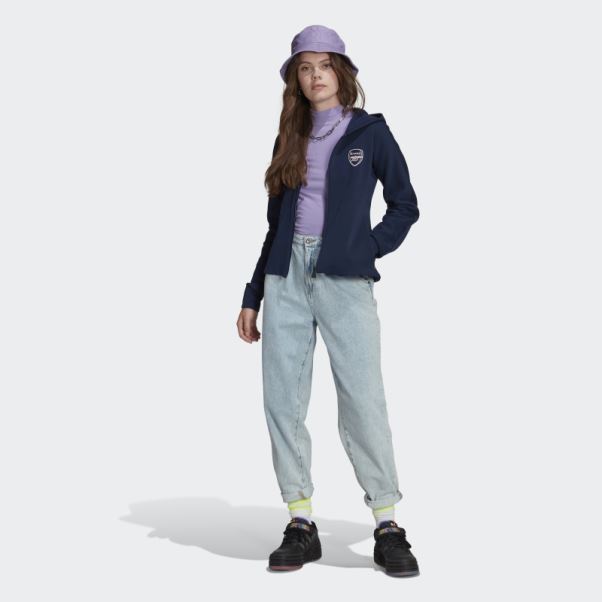 Veste Hymne Adidas Arsenal Bleu Marine