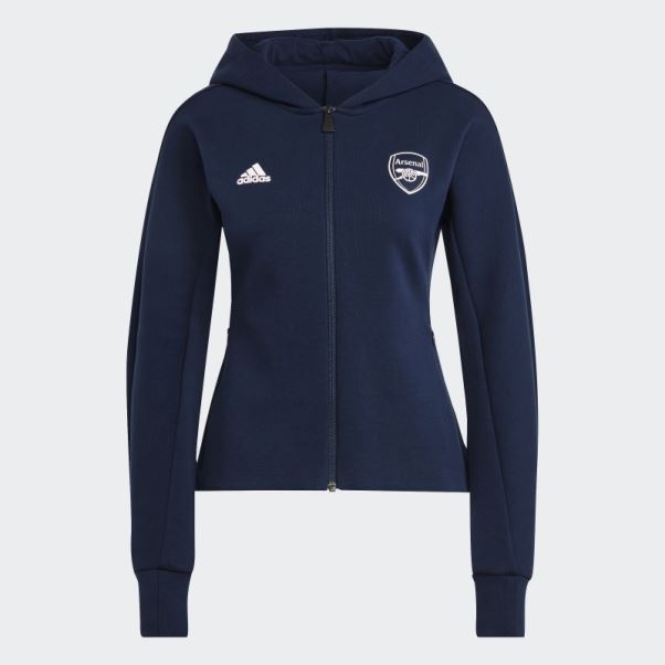 Veste Hymne Adidas Arsenal Bleu Marine