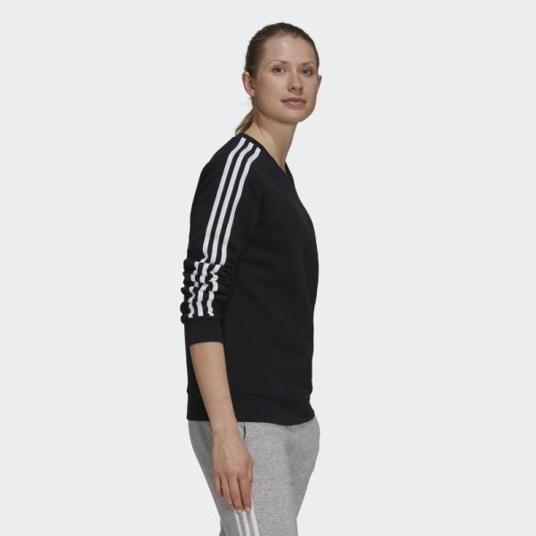 Sweat Polaire Essentials 3 Bandes Noir Adidas