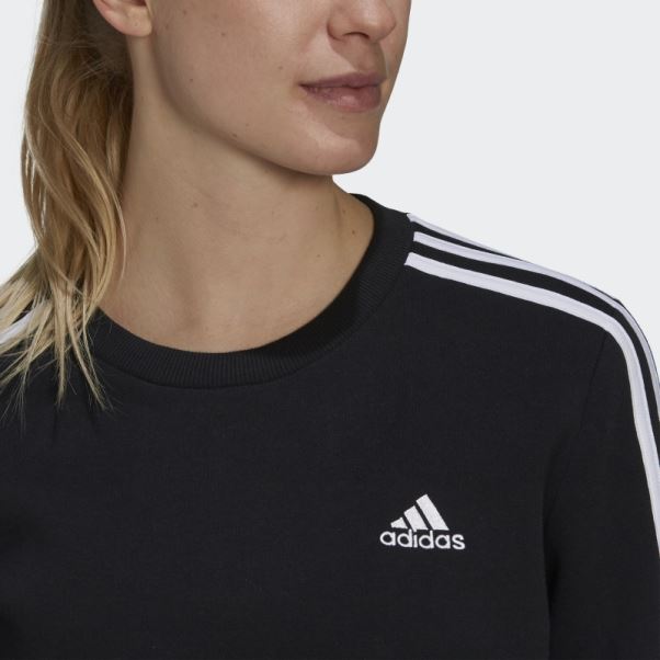 Sweat Polaire Essentials 3 Bandes Noir Adidas