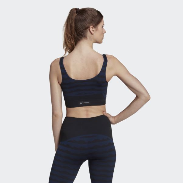 Soutien-gorge Aeroknit à Maintien Léger Marimekko Bleu Marine Adidas