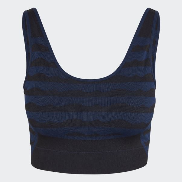 Soutien-gorge Aeroknit à Maintien Léger Marimekko Bleu Marine Adidas