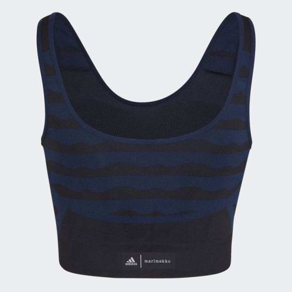Soutien-gorge Aeroknit à Maintien Léger Marimekko Bleu Marine Adidas