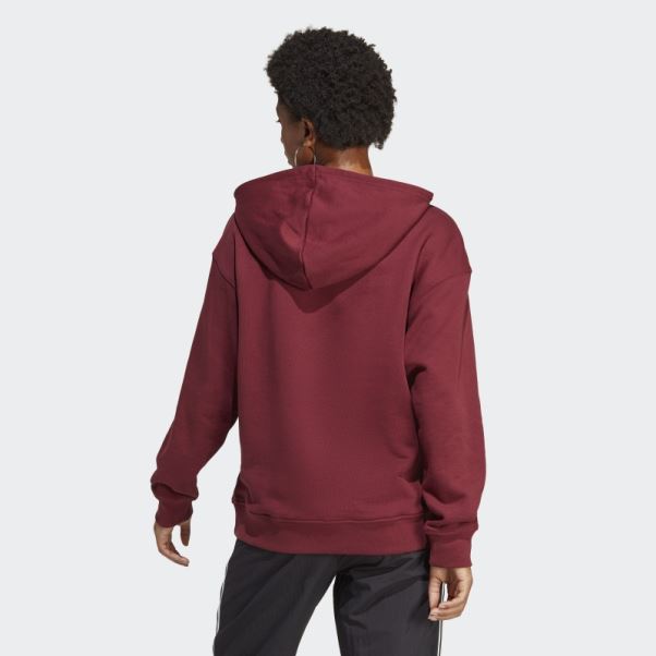 Adidas Sweat à Capuche Trèfle Rouge