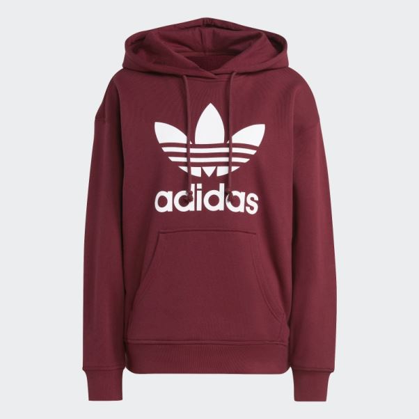 Adidas Sweat à Capuche Trèfle Rouge