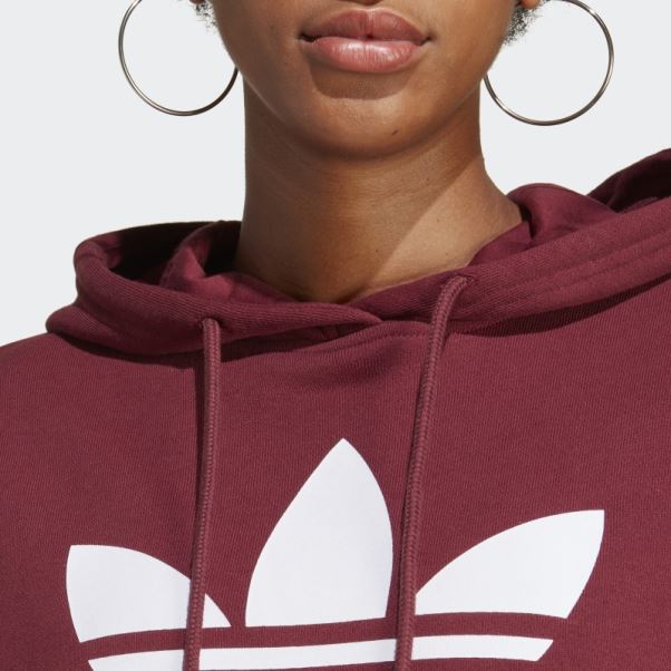 Adidas Sweat à Capuche Trèfle Rouge
