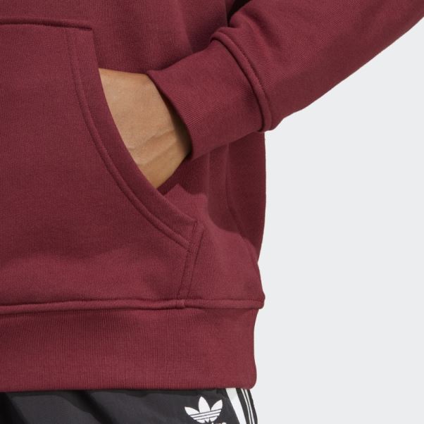 Adidas Sweat à Capuche Trèfle Rouge